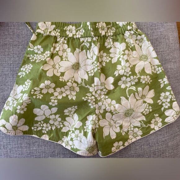 Alemais NWT Leisa Shorts in Organic Cotton in Green Floral Print Size 4 - Picture 10 of 14